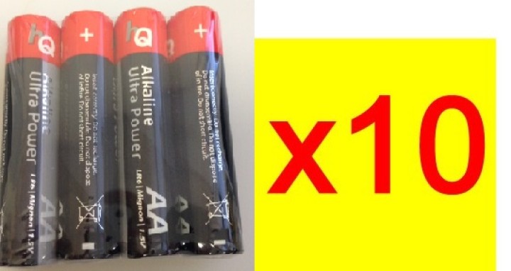 Pack 10x4 battery ultra alkaline aa lr6 1.5v (4pcs bl) am3 lr6 15a e91mn1500 815 4006 camelion - 1