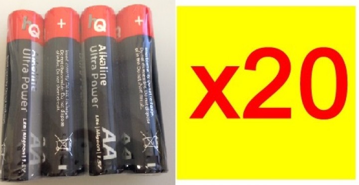 Pack 20x4 ultra alcalina aa lr6 1.5v (4 uds. blister) pilas alcalinas aa am3 lr6 15a e91mn1500 815 4006 camelion - 1
