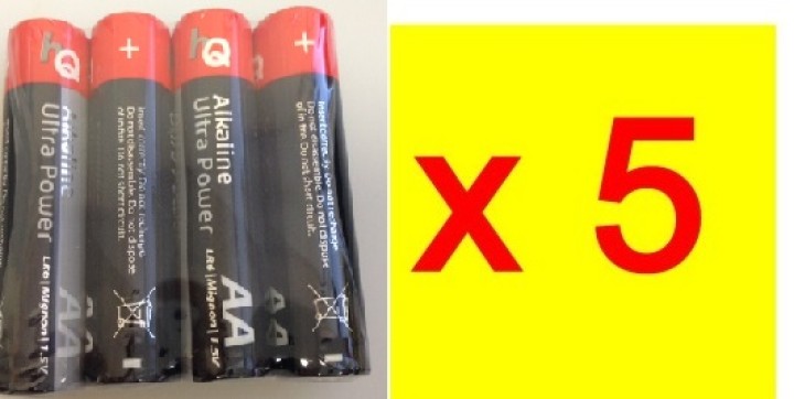 Pack 5 ultra alkaline aa lr6 1.5v (4pcs bl) am3 lr6 15a e91mn1500 815 4006 camelion - 1
