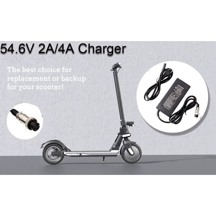 Cargador de batería de 54,6 V para sistemas de 48 V y 13S (Clocross H5 Vsett 8, 8+ 9+ YOR S5 G5 Y7-S Mantis 8, 8 Pro Ontari 8 9
