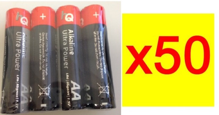 Alcaline da 1.5v battery pack 50x4 lr06 aa batterie aa am3 lr6 15a e91mn1500 815 4006 jr  international - 1