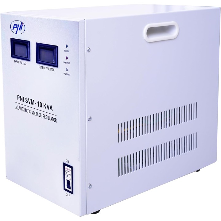 Estabilizador de tensión con servomotor PNI SVM-10K 0.000 VA 8.000 W salida de 230 V