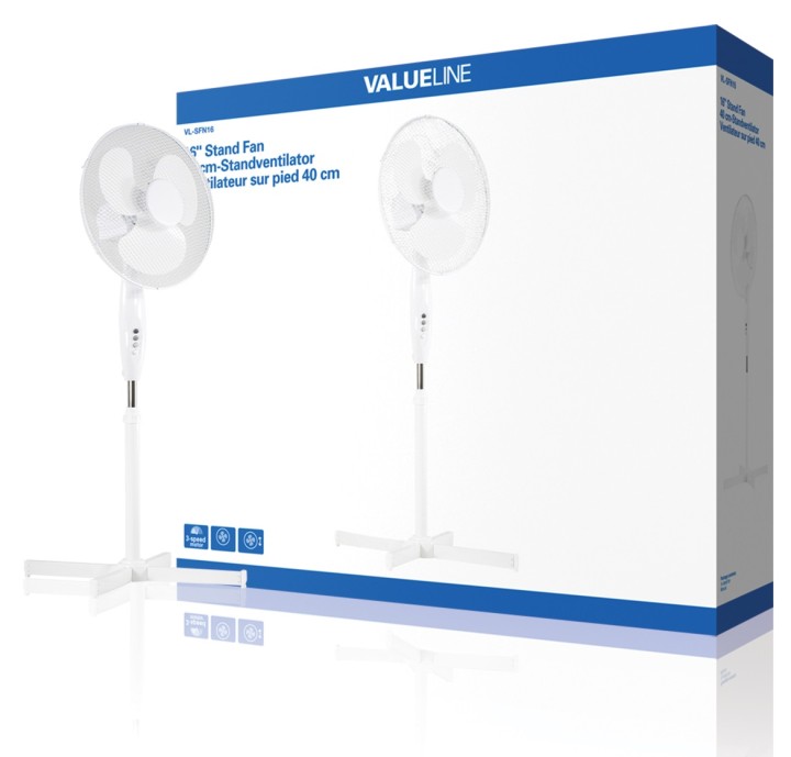 Ventilatore da tavolo 40 centimetri ha 3 velocità e il pulsante di oscillazione per HQ-FN16 farelek - 1
