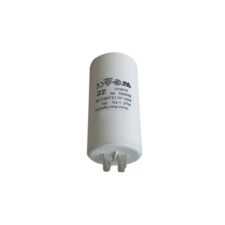 Capacitor 40.uf / 450 v + earth DUCATI série 4-16-10 et 4-16-17 cbb60