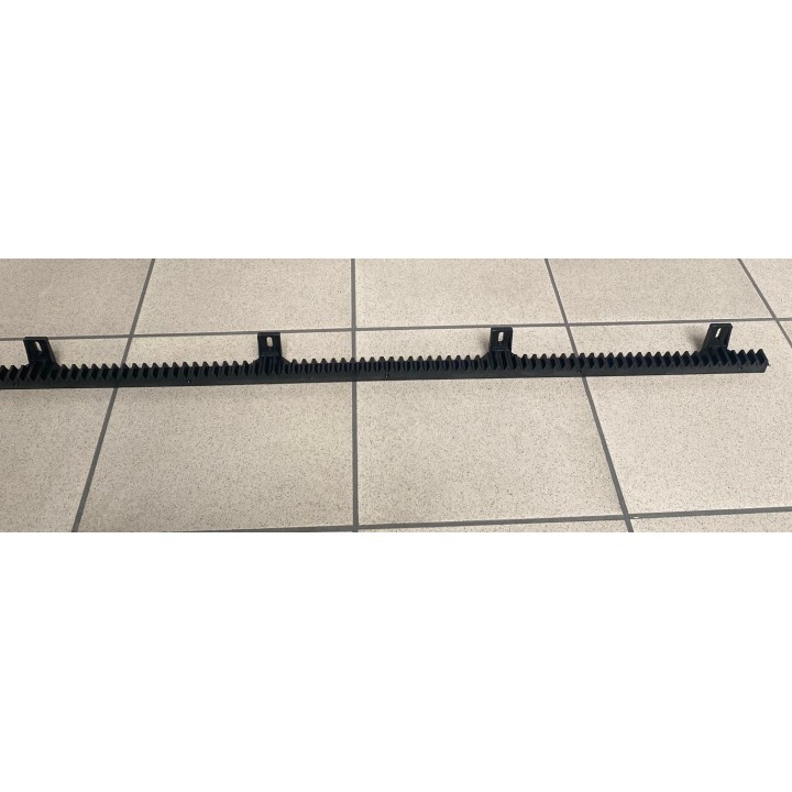 Cremagliera nylon 1m + attacchi cancelli automatici scorrevoli
