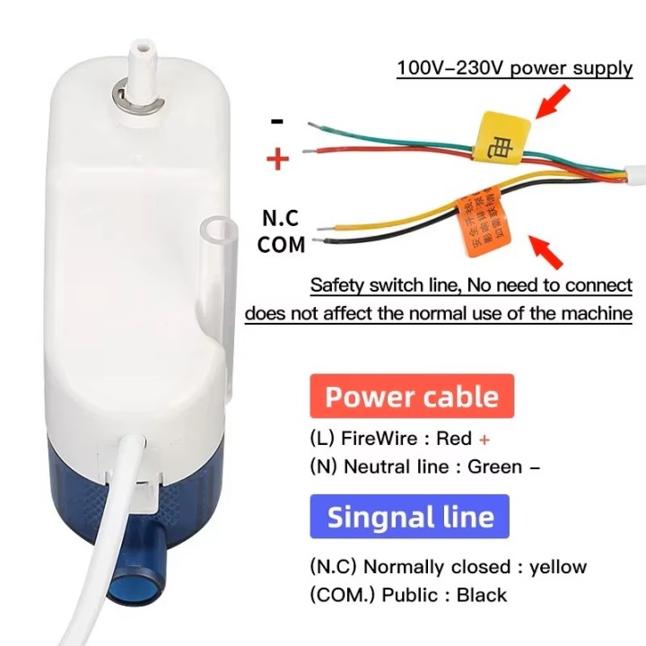 Ultra-quiet automatic condensate pump (220V, 40L/h lift) – RS-40C – Air conditioner drainage