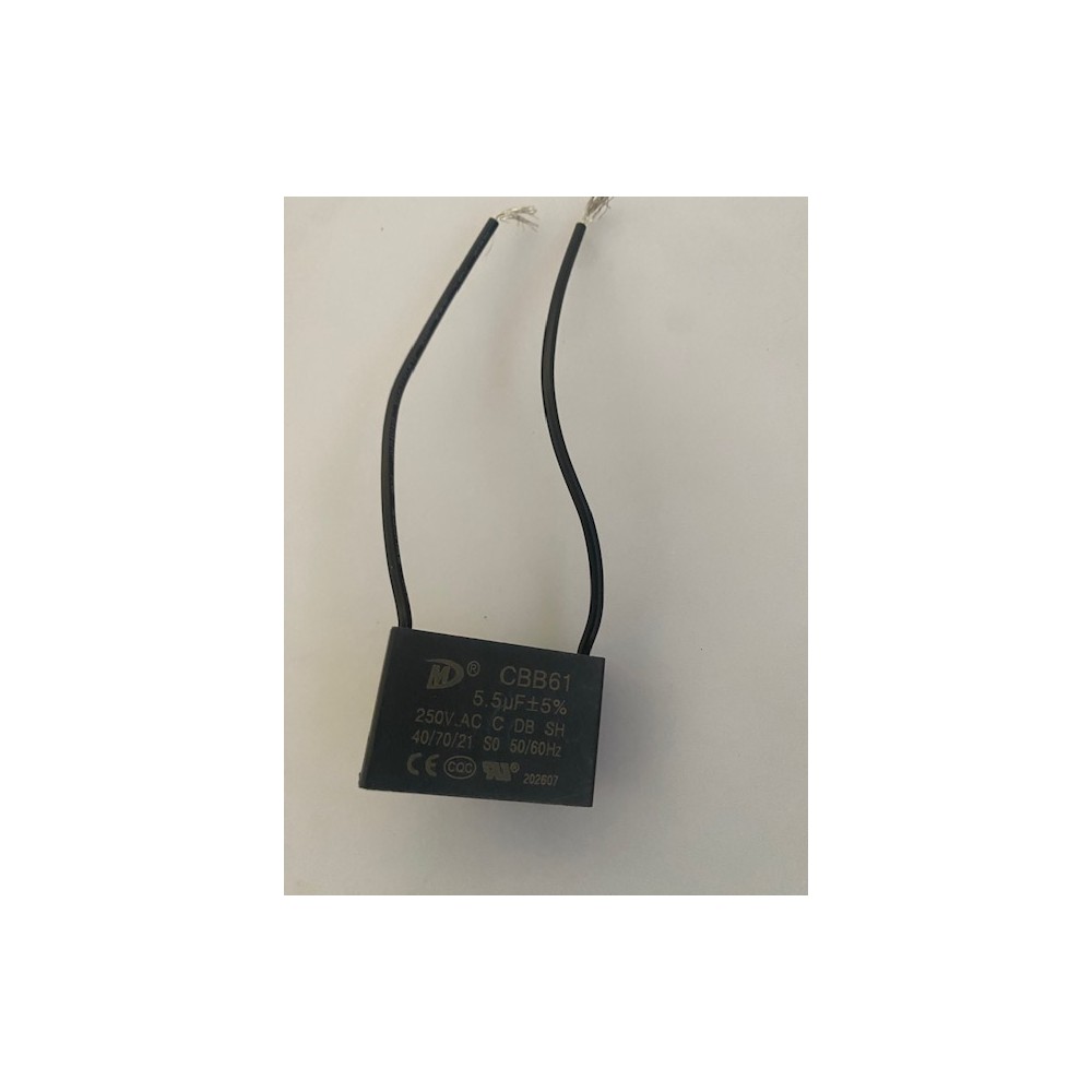 CBB61 450V 5uF motore del ventilatore di aria condizionata cappuccio ventilatore iniziare piazza condensatore pin