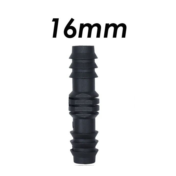 16mm Straight Connector/Extender for 1/2" PE Micro-Drip Irrigation Tubing