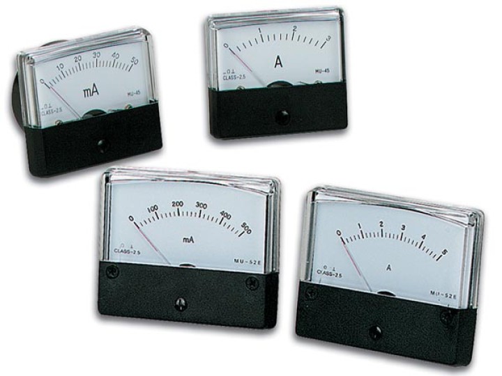 Analog amperemeter diagramm 50ma dc / 60 x 47mm aim6050 jr  international - 1