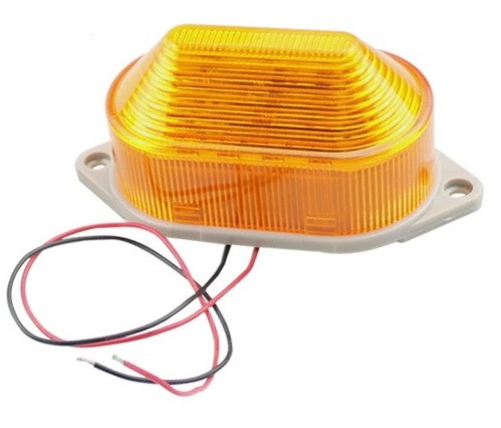 Flash alarm xenon 12v amber amber luminous device Strobe signal warning light jr  international - 3