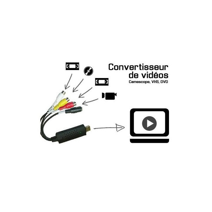Elektronischer adapter editor konvertor audio video usb rca logiciel 2.0 konig cmp usbvg5 jr international - 2