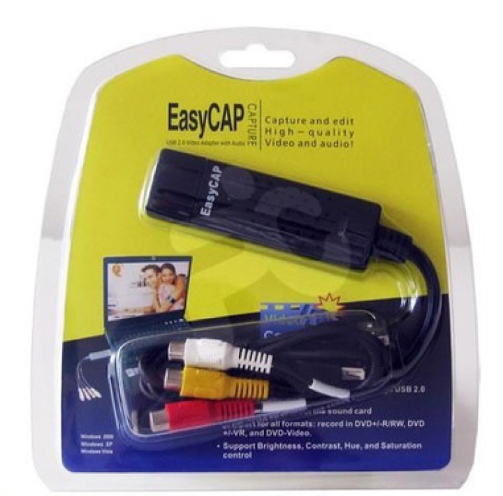 Analog adapter usb audio video acquisition card cmp usbvg5 k7 video converter jr international - 3
