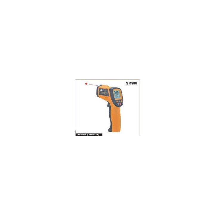 Termometro laser infrarosso digitale a 900 gradi senza contatto arancio alibaba - 5