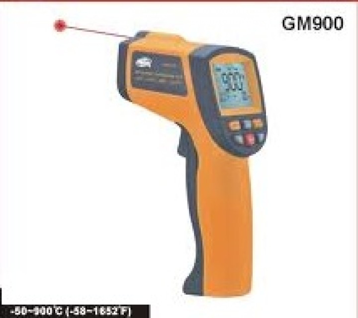 Termometro laser infrarosso digitale a 900 gradi senza contatto arancio alibaba - 5