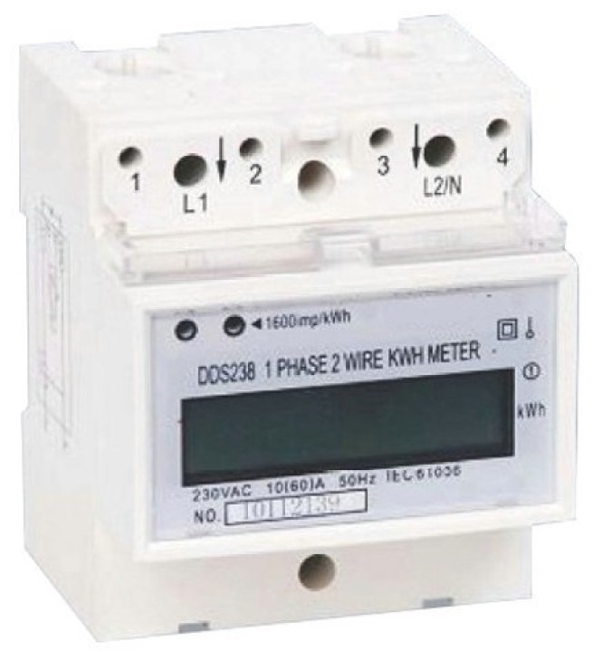 Energieverbrauchsanzeige kwh stundenzähler power din-schiene 220 ??v einphasig 1 phase hengstler - 2