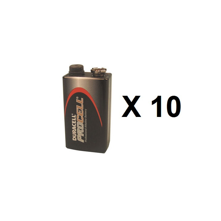 10 9vdc alkaline battery duracell 1604 ultra ansman - 2
