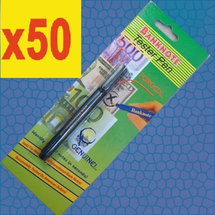 50 fieltro detector lápiz detector de billetes falsos de detección de usd 14 euro moneda jr international - 1