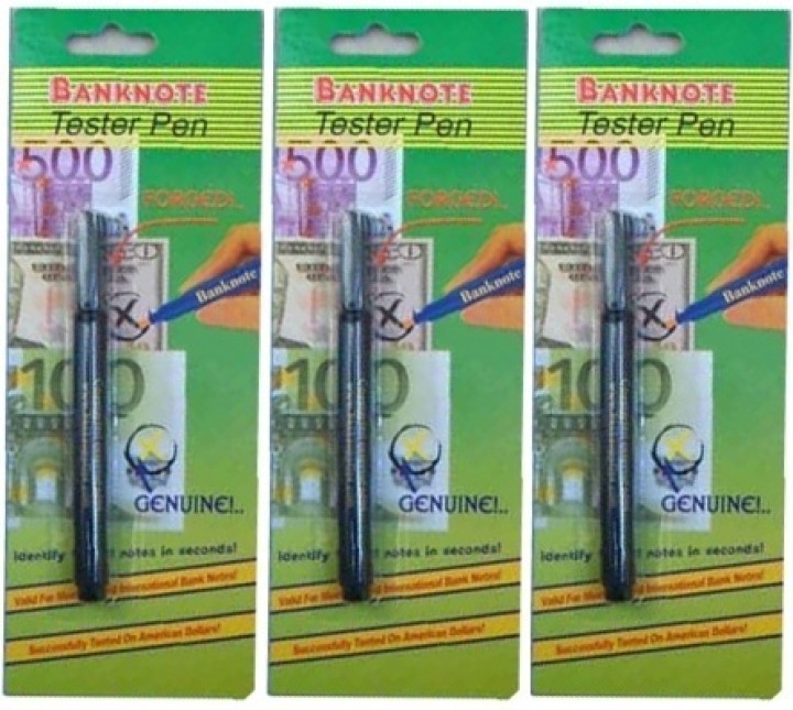 3 felt pen detector counterfeit detector detection usd euro currency 14 jr international - 1
