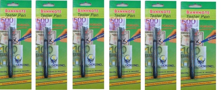 6 fieltro detector lápiz detector de billetes falsos de detección de usd 14 euro moneda jr international - 3