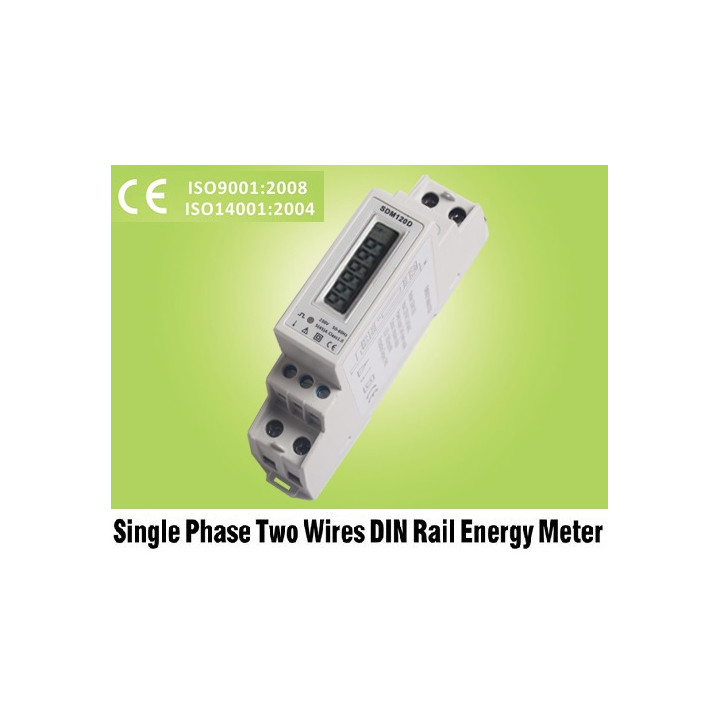 Il consumo di energia ora indicatore kwh 220v metro powermeter guida din monofase 1 fase bauser - 1