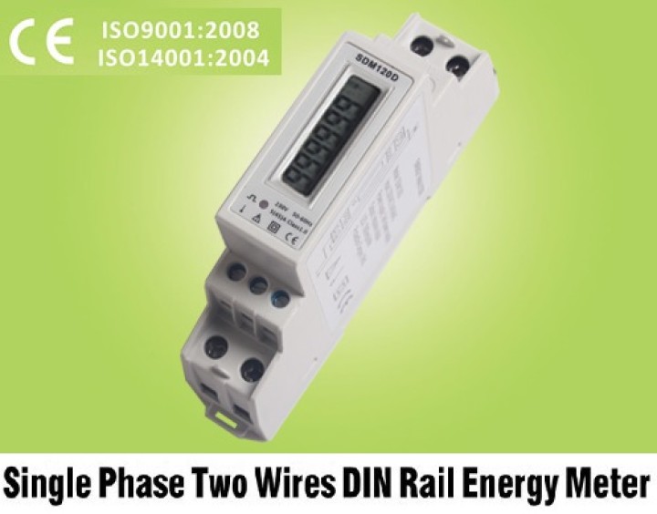 El consumo de energía indicador de kwh hora 220v powermeter metro rail din monofásico 1 fase bauser - 1