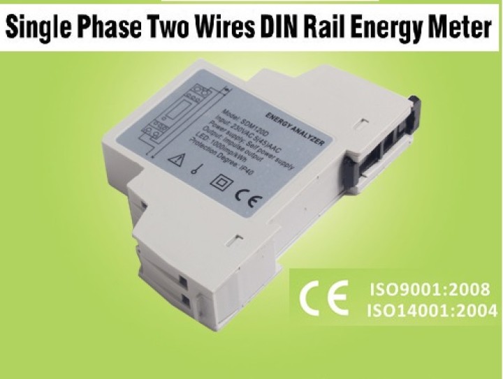 Energieverbrauchsanzeige kwh stundenzähler power din-schiene 220 ??v einphasig 1 phase bauser - 2