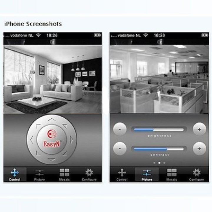 Wireless ip color camera network with pan tilt night vision 2 way audio jr international - 1