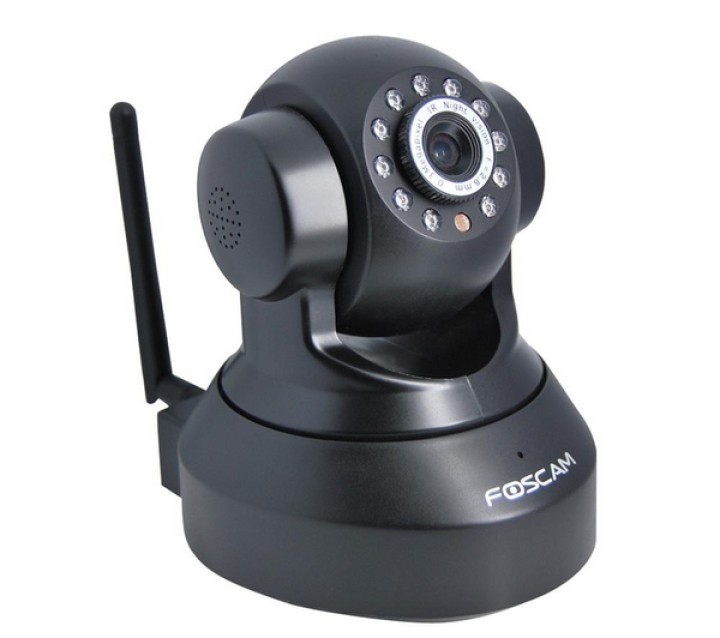 Motorizado ip wifi de la cámara sin hilos color de iphone compatible audio pan tilt blackberry jr international - 1