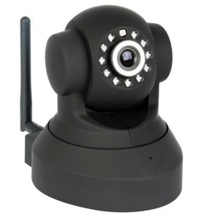 Motorizzata telecamera ip wireless wifi a colori compatibile audio iphone pan tilt jr international - 1