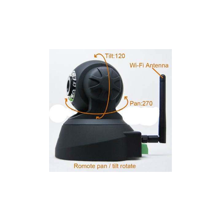 Motorizzata telecamera ip wireless wifi a colori compatibile audio iphone pan tilt yonis - 1