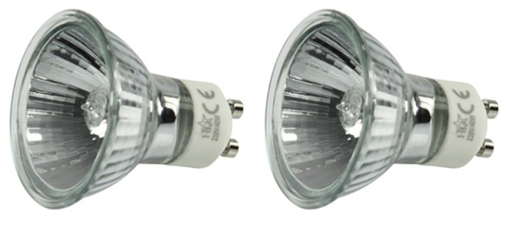 2 lampara electrica gu10 20w 220v lamp h0621hq foco iluminacion luz 230v 240v bombilla halogena jr international - 1