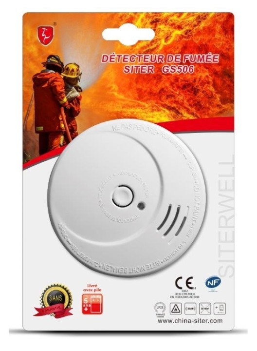 9v detector de humo afnor nf en 14604 antiinciendios autónoma hfa 10809 601096-80 housegard - 6