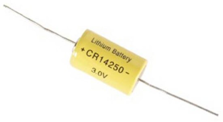 Pila litio 3.0v 950mah connessione assiale per ci cr14250 pile litio alimentazioni litio cr1425 velleman - 1