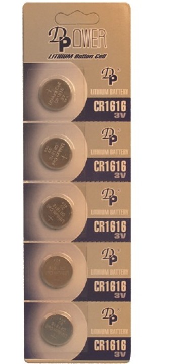 Battery lithium 3vcc 50mah (5 battery cr1616) lithium battery button battery button power supply maxell - 1
