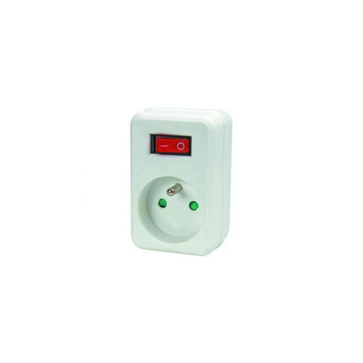 Net power plug with switch 1 plug pinearth velleman - 1