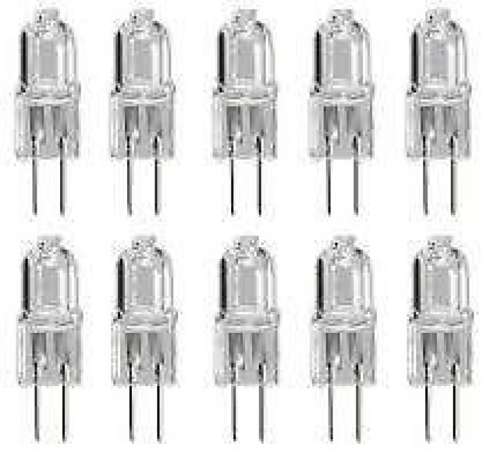 10 durchsichtige halogen gluhlampe 10w 12v g4 halogengluhlampe lhalg410c jr international - 1