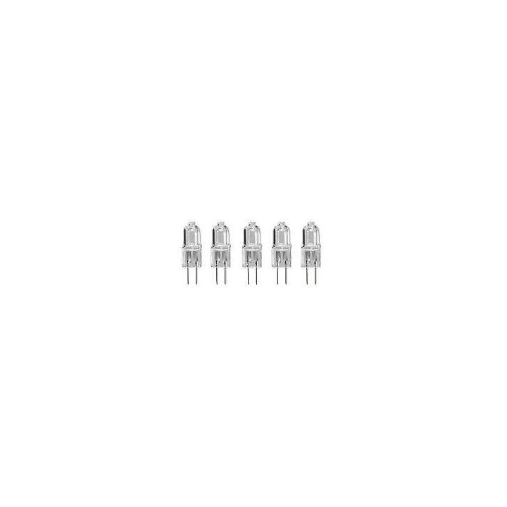 5 durchsichtige halogen gluhlampe 10w 12v g4 halogengluhlampe lhalg410c jr international - 1