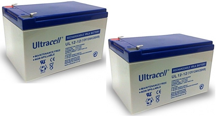 2 rechargeable battery 12v 12ah rechargeable battery lead calcium battery ultracell - 1