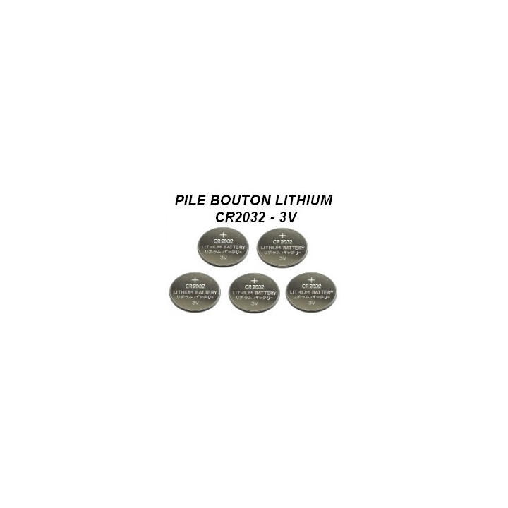 Pile bouton Lithium 3V type CR2032 (1 pc)