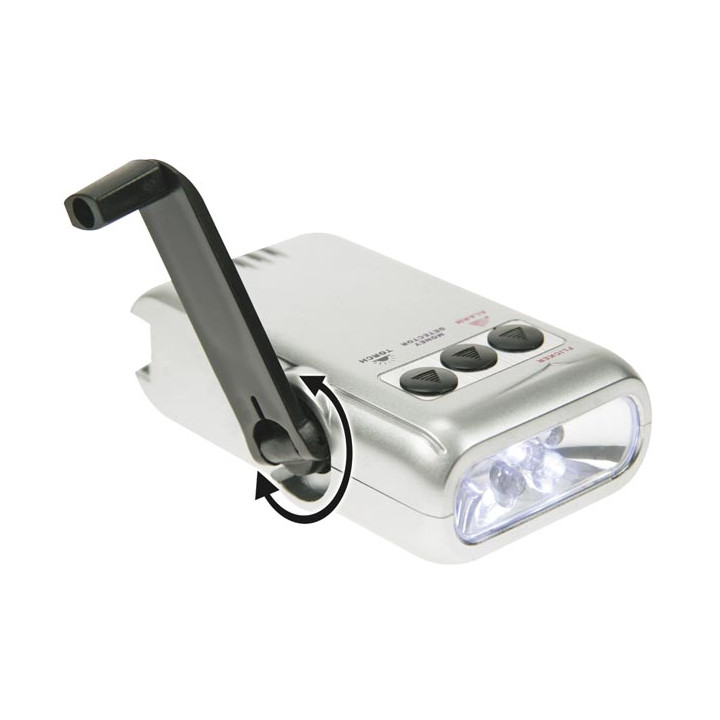 Dynamo led taschenlampe ladegerat fur handy alarm geldscheinprufer dynamo - 1