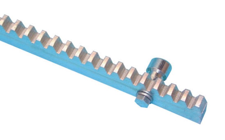 Cremagliera zinco 1m30x12mm + 3 supporti cancelli automatici scorrevoli ea - 1