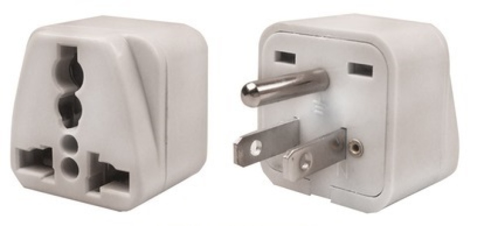 Travel adapter electric adapter 16 american male + female to female euro adapter jr international - 2