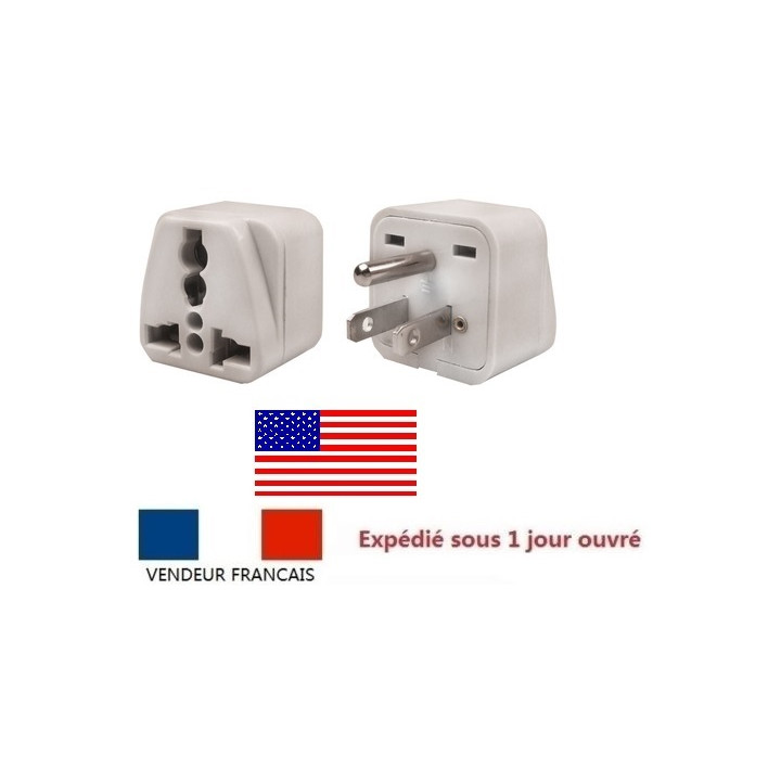 Travel adapter electric adapter 16 american male + female to female euro adapter jr international - 1
