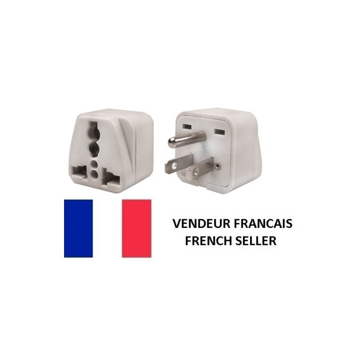 Travel adapter electric adapter 16 american male + female to female euro adapter jr international - 1