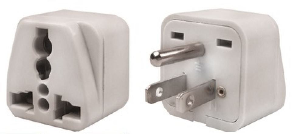 Travel adapter electric adapter 16 american male + female to female euro adapter jr international - 2