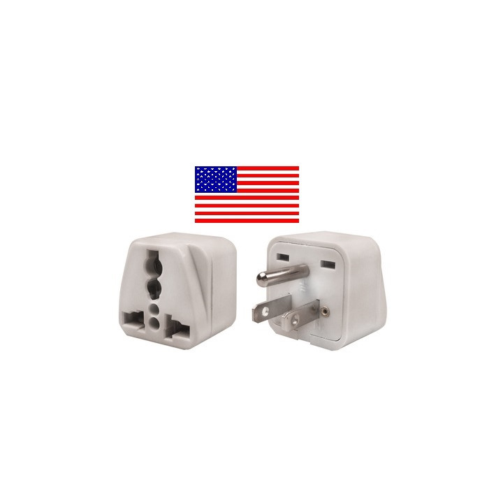 Adaptador electrico 6a macho americano a hembra euro universal adaptadores conectores adaptadores adaptador convertidor jr inter