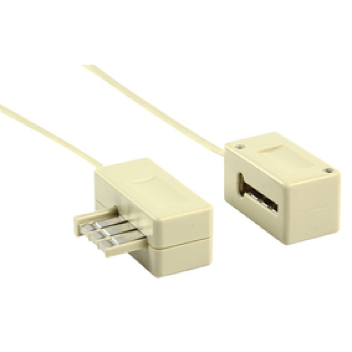 Verlangerungskabel fur telefon 10m stecker buchse 8 kontakte jr  international - 4