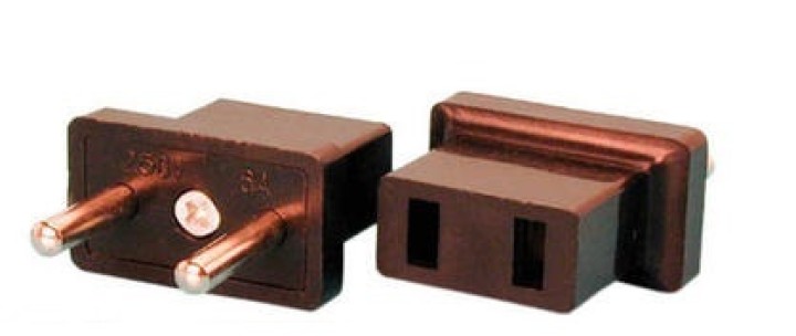 Adaptador electrico 6a macho euro a hembra americana clavijas enchufes sistemas electronico adaptadores conectores legrand - 2