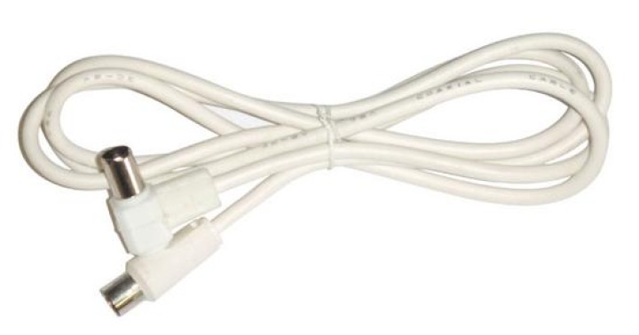 Tv cable 1.5m white male female tv cable tv cables tv cable jr international - 1