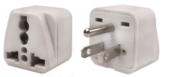 Travel adapter electric adapter 16 american male + female to female euro adapter jr international - 2